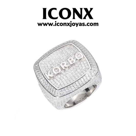 ANILLO PERSONALIZADO NOMBRE O SIMBOLO DIAMANTES