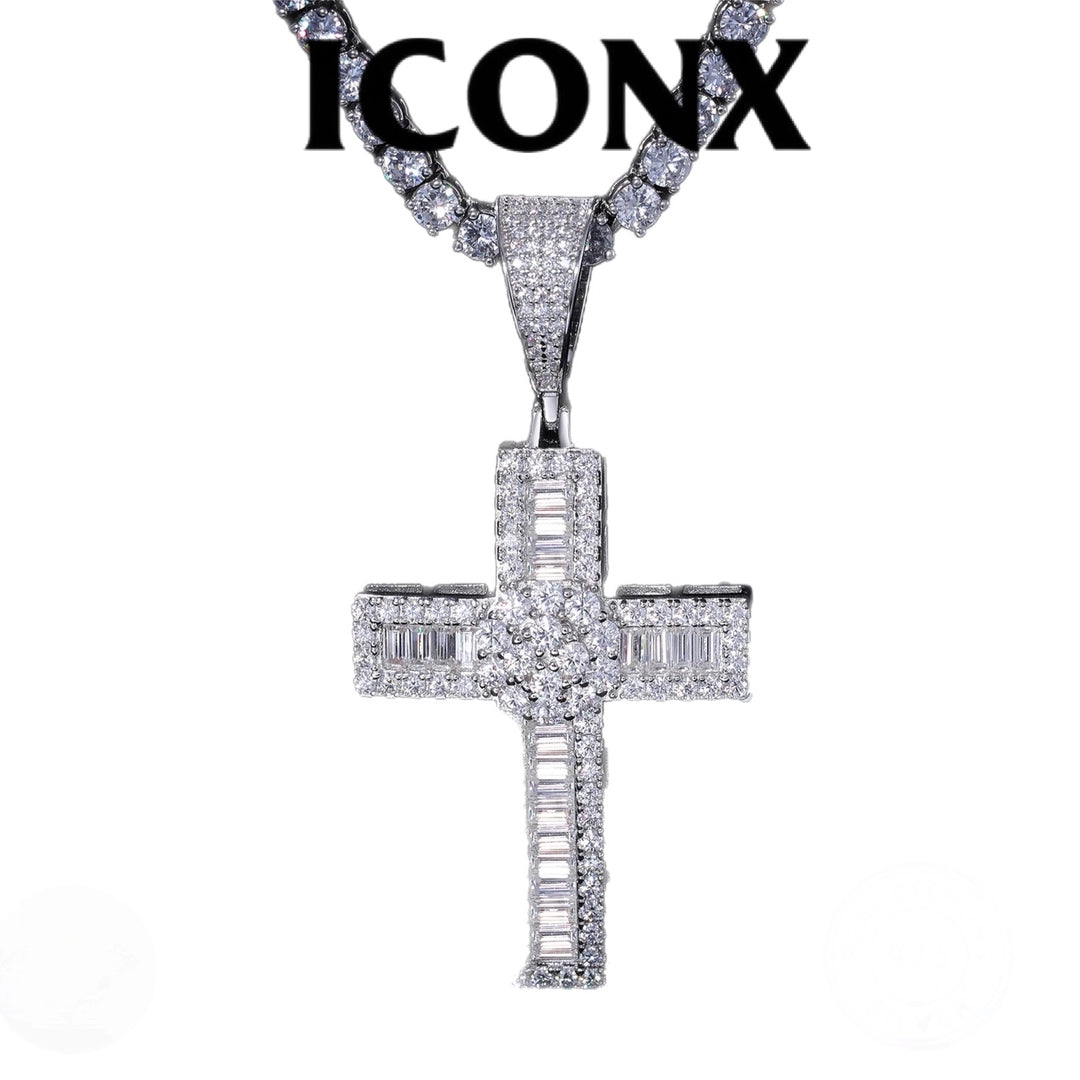 CRUZ BAGETTE DIAMANTES DIJE
