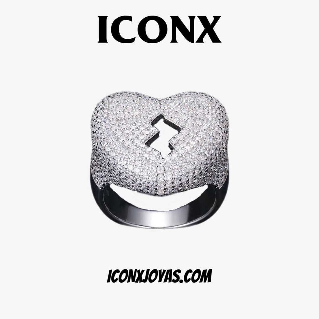 ANILLO CORAZÓN ROTO DIAMANTES