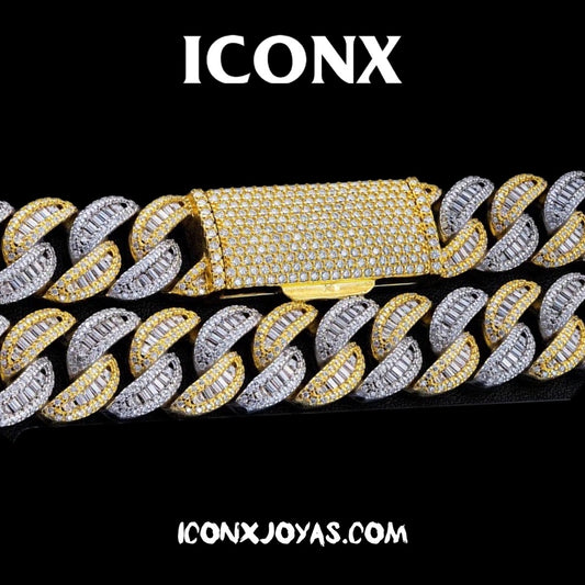 BAGUETTE DIAMANTES CADENA