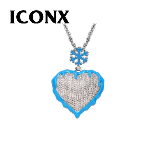 CORAZÓN HIELO Y FUEGO DIJE
