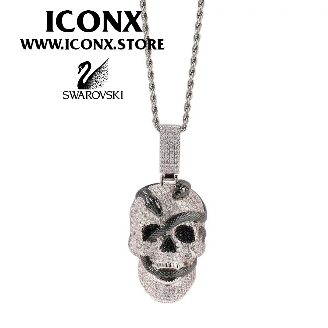 SNAKESKULL SWAROVSKI COLGANTE ICONX