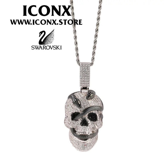 SNAKESKULL SWAROVSKI COLGANTE ICONX