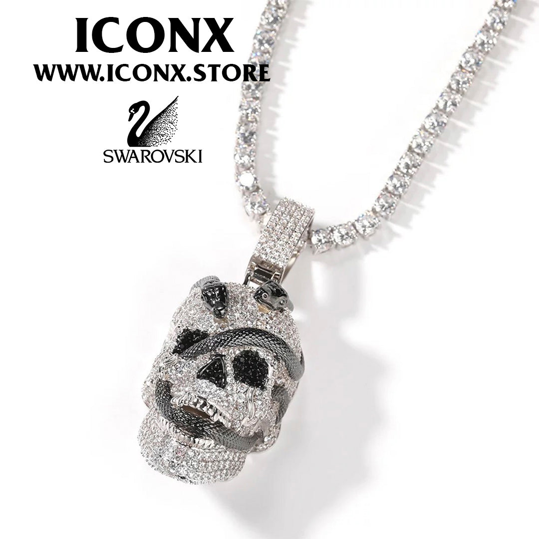 SNAKESKULL SWAROVSKI COLGANTE ICONX