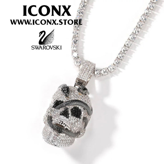 SNAKESKULL SWAROVSKI COLGANTE ICONX