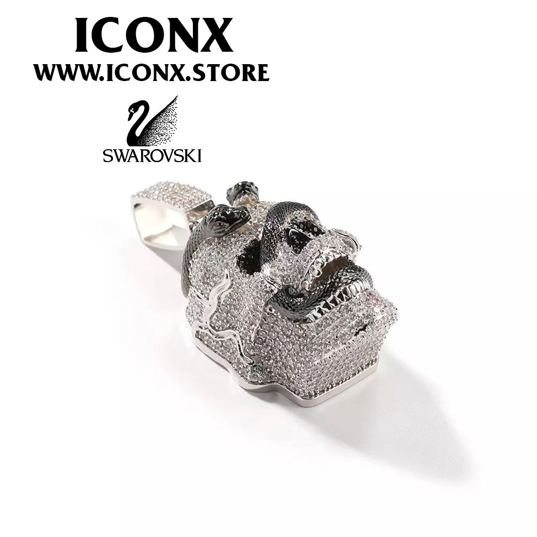 SNAKESKULL SWAROVSKI COLGANTE ICONX