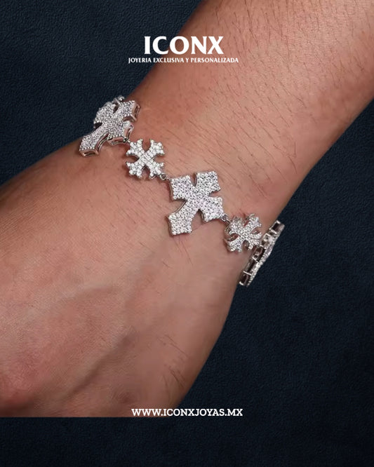 Pulso Cruces Diamantes