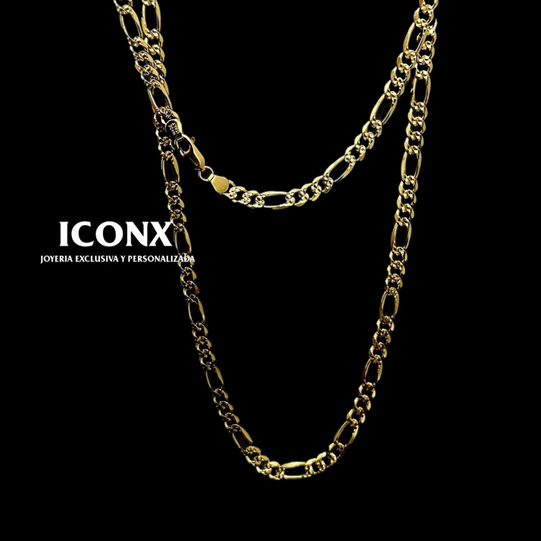 Cadena Cartier Diamantada Oro 10k