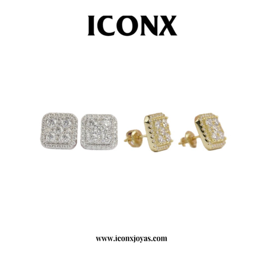 ARETES CUADRA DIAMANTES