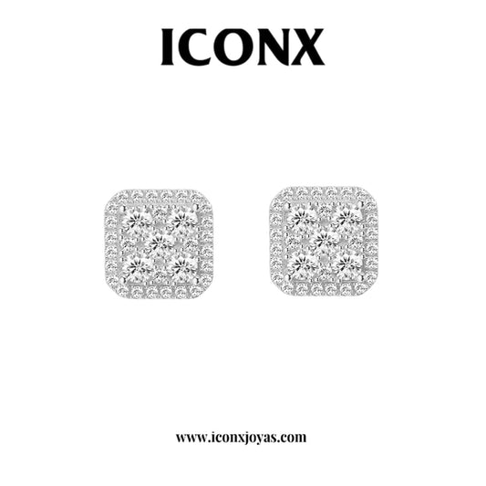 ARETES CUADRA DIAMANTES