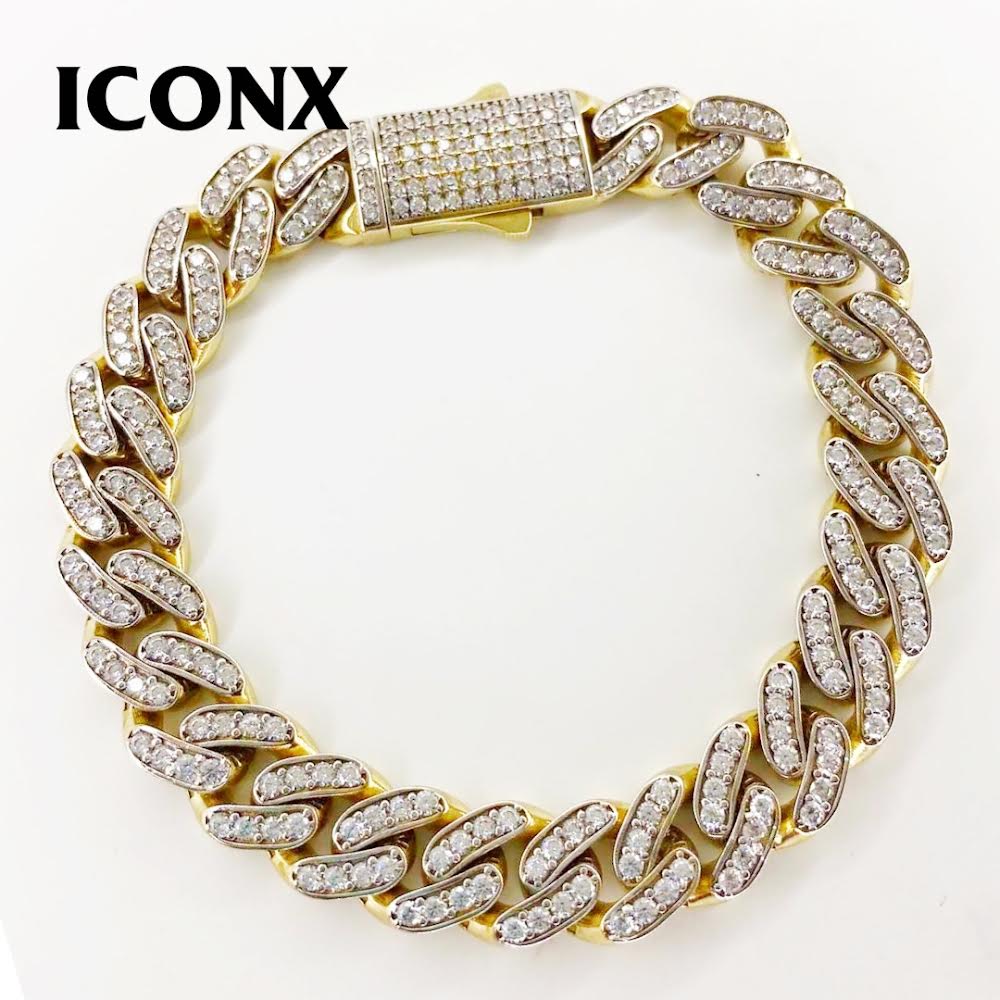 CUBAN.C BRAZALETE ICONX 10k ORO